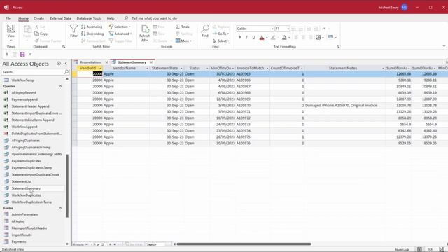 MS Access - Real World App - Part 10 Reconciliations - subform Query Parameters смотреть онлайн