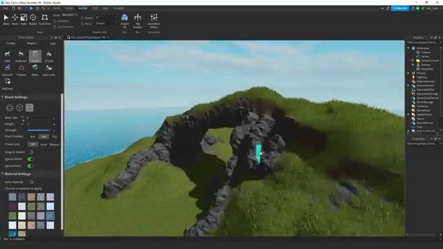 Roblox Studio Terrain Timelapse [Speedbuild] смотреть онлайн