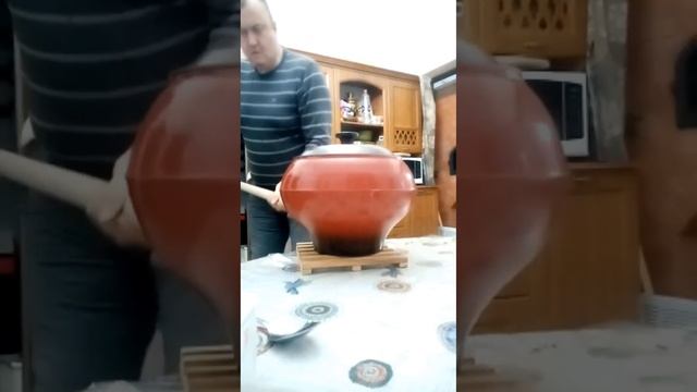 Томленый борщ в русской печи! смотреть онлайн