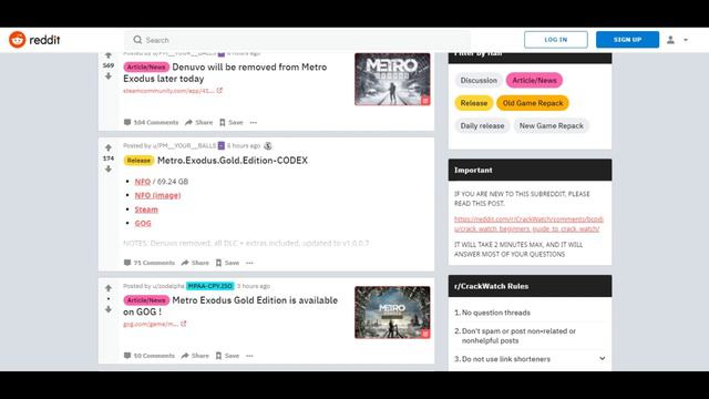 DENUVO Убрали в Metro Exodus!Можно Играть теперь во все DLC! смотреть онлайн