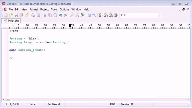 Beginner PHP Tutorial 46 - String Functions String Length смотреть онлайн