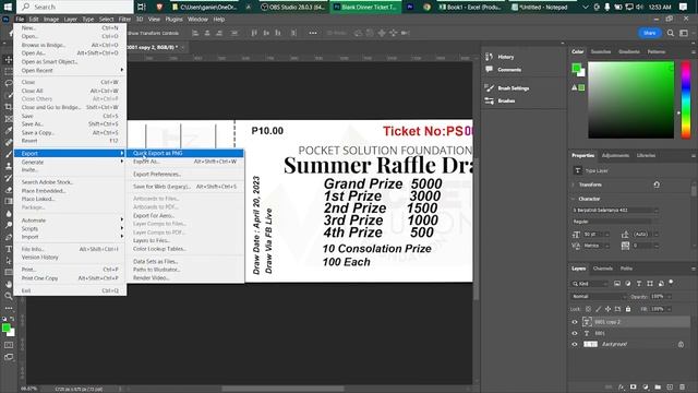 How to Make Quick & Easy Numbering Tickets using Adobe Photoshop & Excel. смотреть онлайн