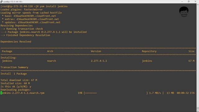 Install Jenkins on AWS CentOS7 | Knowledge Modulation | Hindi смотреть онлайн
