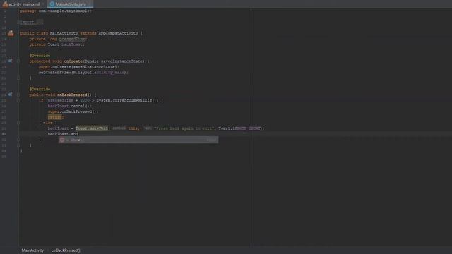 How To Make App Shows "Press back again to exit" | Android Java смотреть онлайн