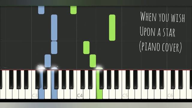 When You Wish Upon A Star Simple Piano | Piano Pop Song Tutorial with sheet music смотреть онлайн