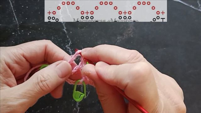 Прямая ажурная сетка из воздушных петель. 2 вариант вязания боковых сторон смотреть онлайн