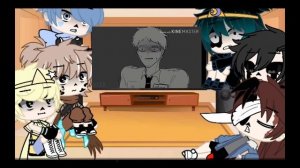 sans Au react to afton family (part 2){drama}•mirar hasta final•