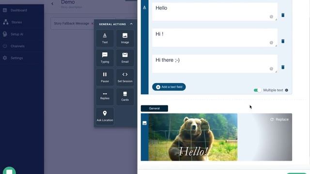 "Send Image" action: Your chatbot will send an image or GIF to the end-user. смотреть онлайн