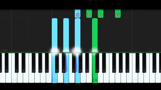 Silent Night (EASY Piano Tutorial) - Christmas смотреть онлайн