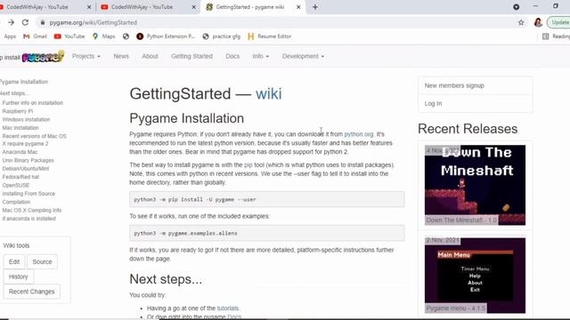 Pygame Installation and Tips - Python Game Development Using Pygame In Hindi #2 смотреть онлайн