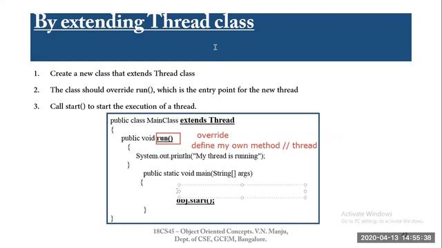 Two ways to create Thread in Java смотреть онлайн