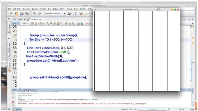 33 JAVA FX Lines & Shapes смотреть онлайн