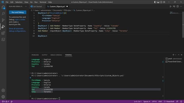 PowerShell 7 Tutorial 10: Custom Objects - PSCustomObject class смотреть онлайн