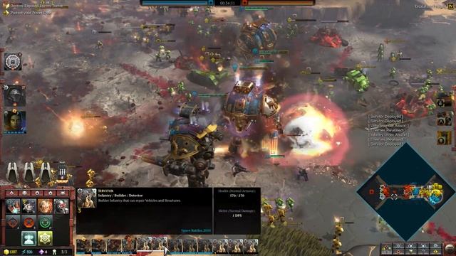 Epic Battle 2021: Space Marines vs Orks, Hard AI, 3v3 - Warhammer 40K: Dawn Of War 3, Deathwatch Mo смотреть онлайн