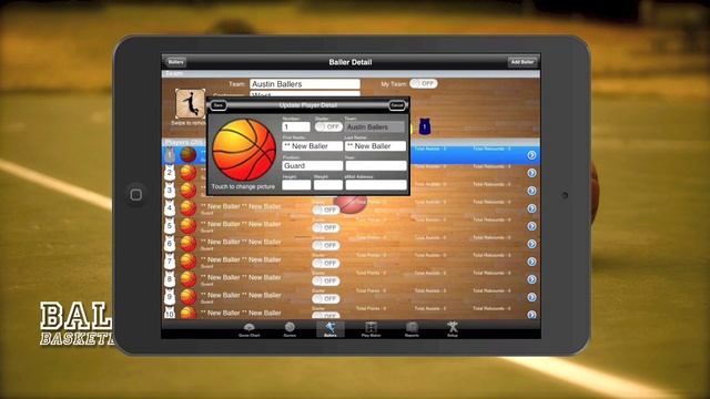 Ballers Basketball Stats - Creating Teams, Adding Players and Starting a Game смотреть онлайн