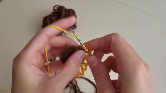 мк: в'язаний СОНЯШНИК, в'язані гачком квіти