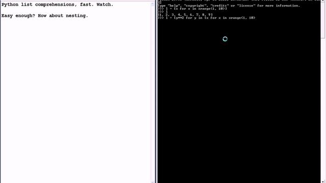 Python List Comprehensions (easy) (fast) смотреть онлайн