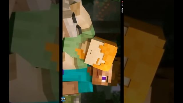 Анимация minecraft рейд на деревню жителей !!!!! Алекс и Стив !! смотреть онлайн