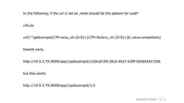 Django : Django urls uuid not working смотреть онлайн