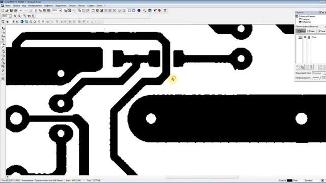 Печатная плата, масштабирование и чистка чертежа смотреть онлайн