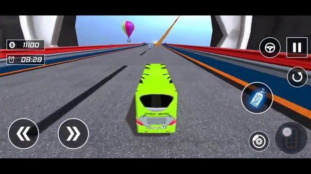 coach bus driving stunts games - 3D impossible bus driver - android смотреть онлайн