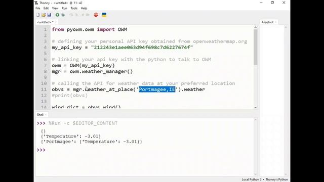 Open Weather Map in Python смотреть онлайн