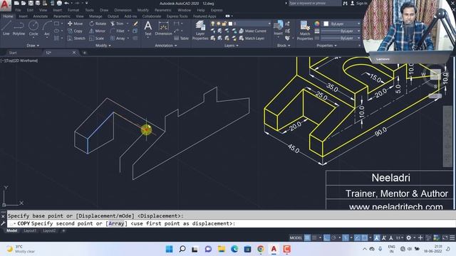 AutoCAD LAB ALL Isometric-12 | Neeladri Tech смотреть онлайн
