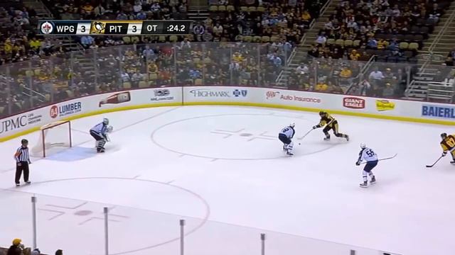 Кросби набирает 1000 очков и... выигрывает в ОТ / Crosby's 1,000th career point & overtime winner смотреть онлайн