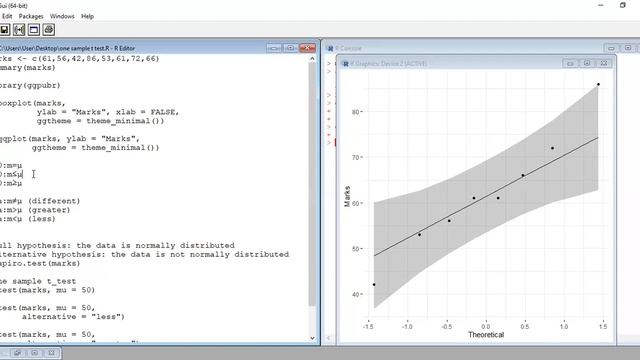 t-test in R (one sample) смотреть онлайн