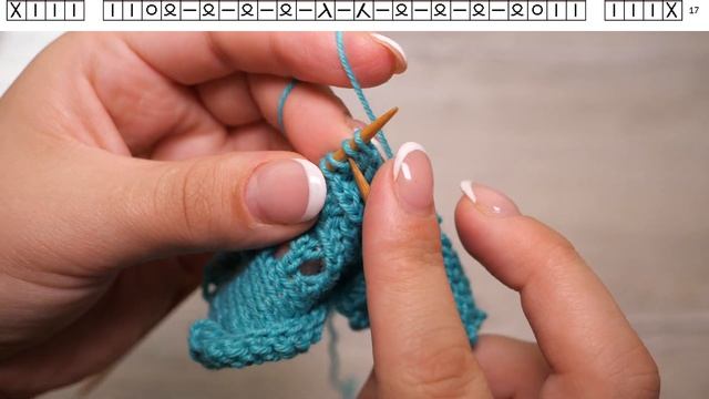Узор «Листик» спицами | «Leaf» knitting pattern смотреть онлайн