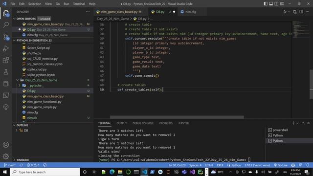 Python SheGoesTech22 - creating SQL database migration 2022 11 02 20 30 45 смотреть онлайн