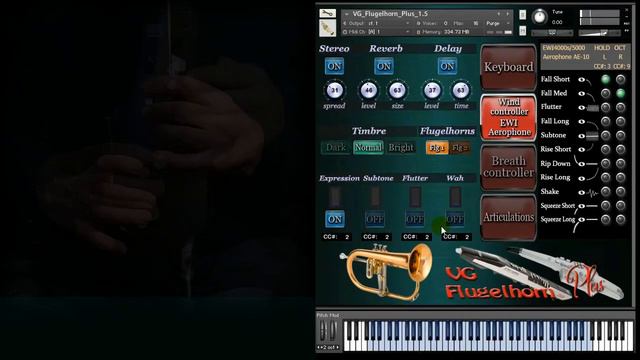 Aerophone AE-10 And Flugelhorn Sound Library For NI Kontakt. A Lot Of Articulations. Brass Nki Wav.