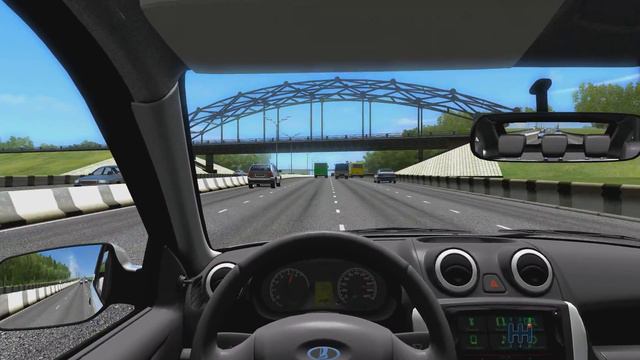 City Car Driving 1.5.1 - Lada Granta Liftbek смотреть онлайн