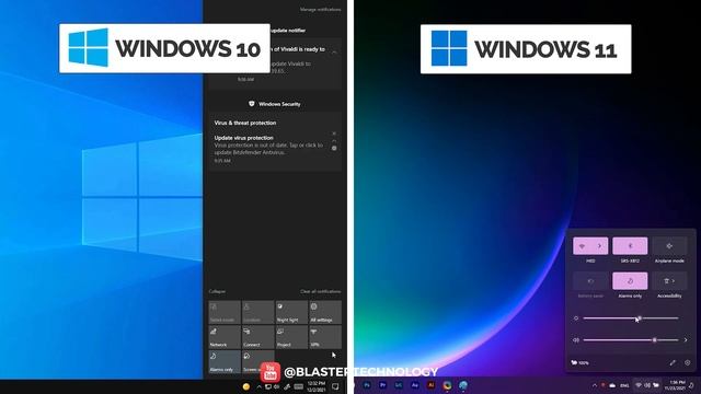 Windows 11 vs Windows 10 - New Features & Design Comparison смотреть онлайн