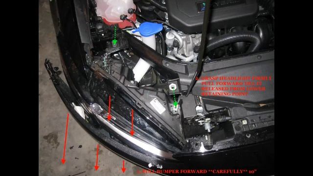 2013 Ford Fusion Hybrid HID Install -- Bumper Removal смотреть онлайн