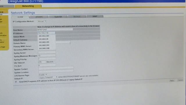 How To Connect Your HP Designjet To The Network (Ethernet)