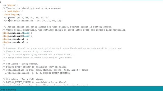 DS3231 ARDUINO CLOCK ALARM