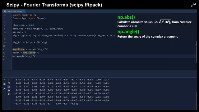 Python Tutorial: Learn Scipy - Fast Fourier Transform (scipy.fftpack) in 17 Minutes смотреть онлайн