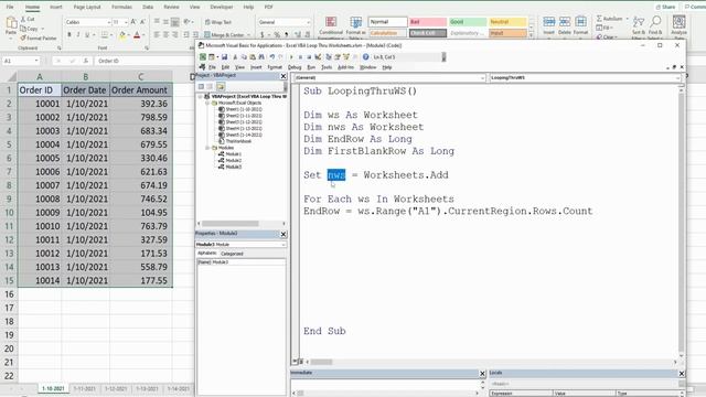Excel VBA Loop Thru Worksheets and Perform Action смотреть онлайн