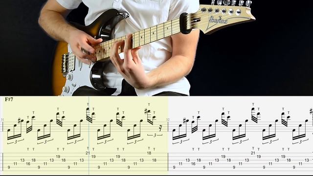 8 Finger Tapping w/ tabs & slowdown смотреть онлайн