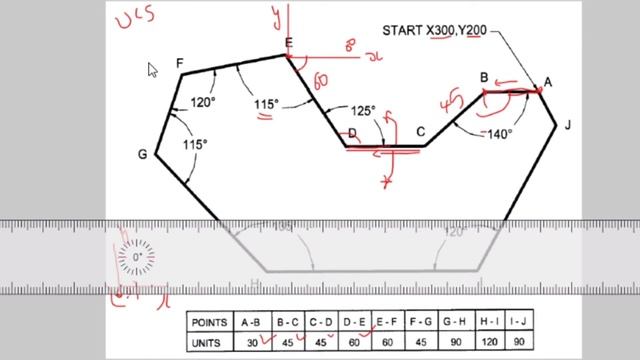 Learn Auto CAD Through Example Lesson-7: Drawing Angles with Polar Tracking and Relative Coordinate смотреть онлайн