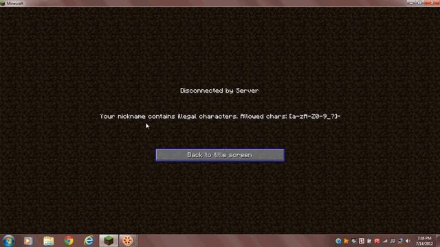minecraft error name смотреть онлайн