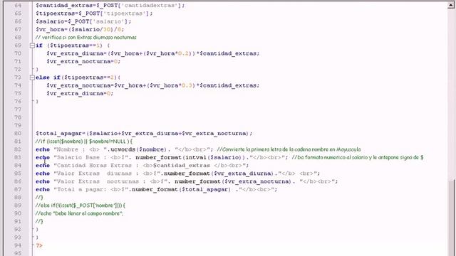 Calculo de Horas Extras con PHP смотреть онлайн