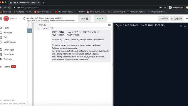 Python Basics #0 . How to use repl.it смотреть онлайн