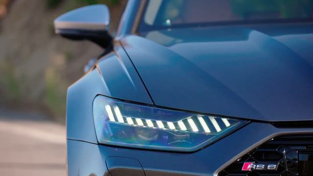Audi RS 6 on location Daytona Grey Footage смотреть онлайн