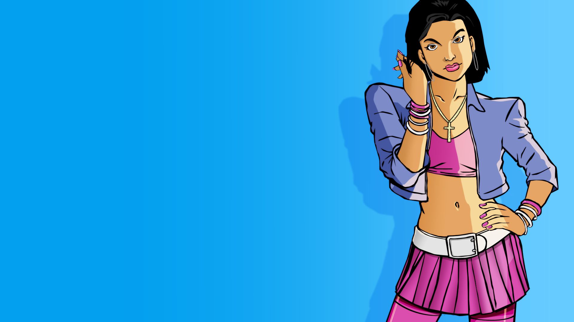 История персонажа Мерседес Кортес  из игры GTA: Vice City – The Definitive Edition.