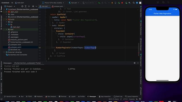 Flutter Number Pagination || Flutter Web Pagination смотреть онлайн
