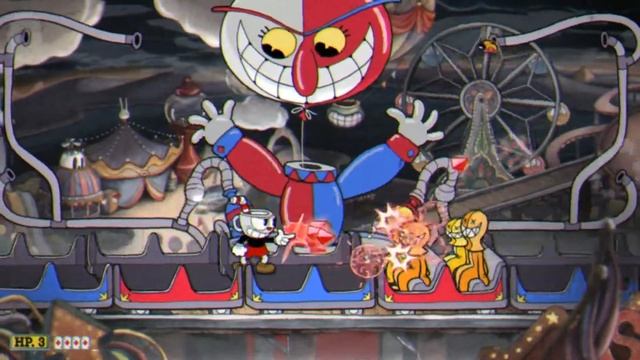 Как пройти клоуна в Cuphead?