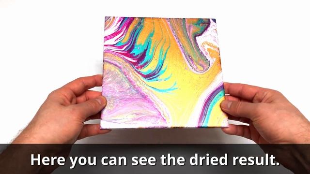 Acrylic Pouring with rotating sausage tong + Splitcup + glass-like epoxy resin coating! смотреть онлайн