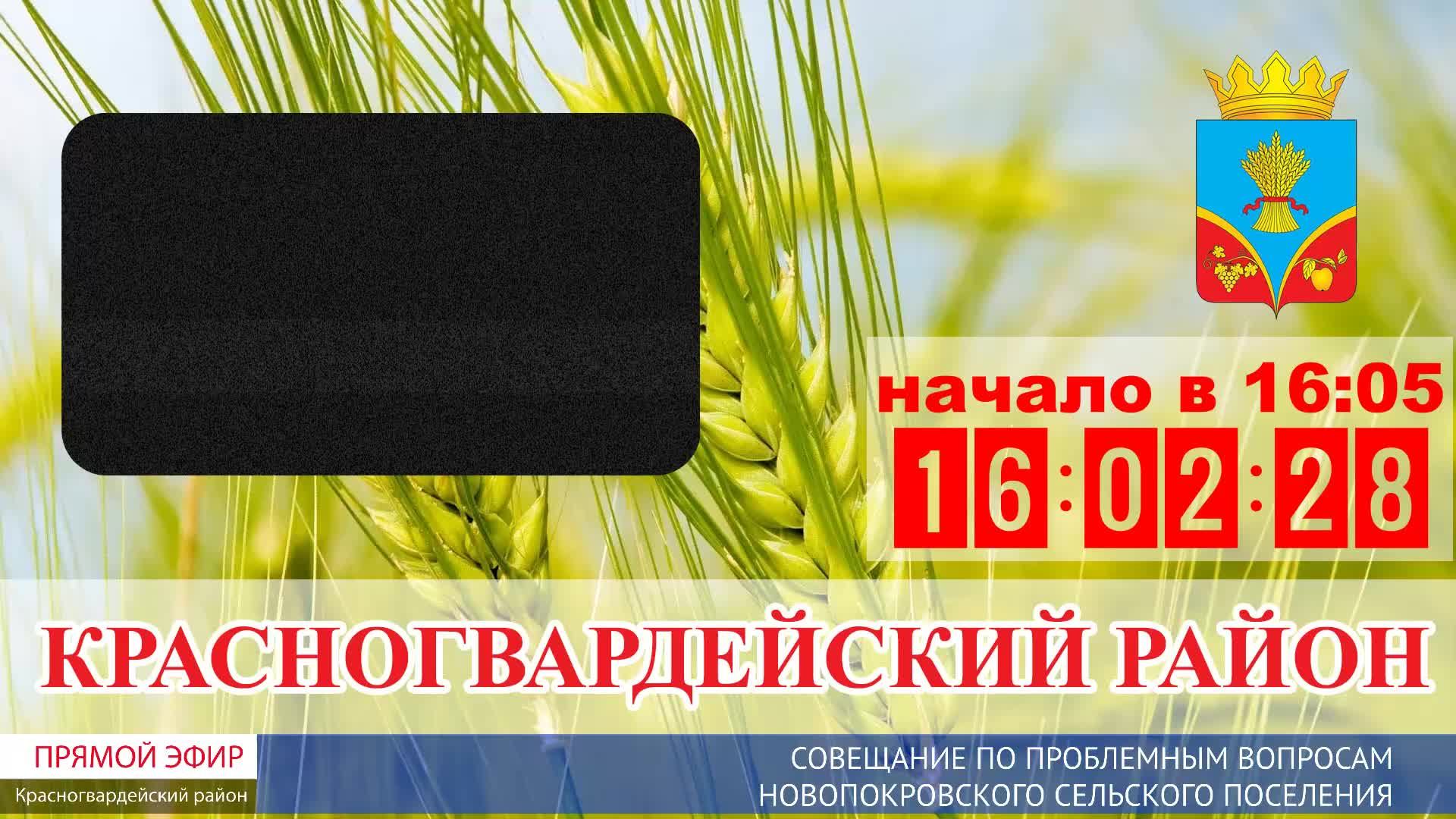 Итоговое совещание по вопросам в Новопокровском поселении смотреть онлайн